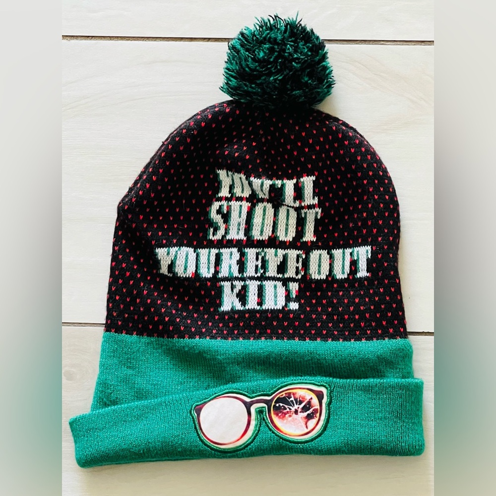 A Christmas Story "YOU'LL SHOOT YOUR EYE OUT KID!" Winter Hat Beanie Movie
